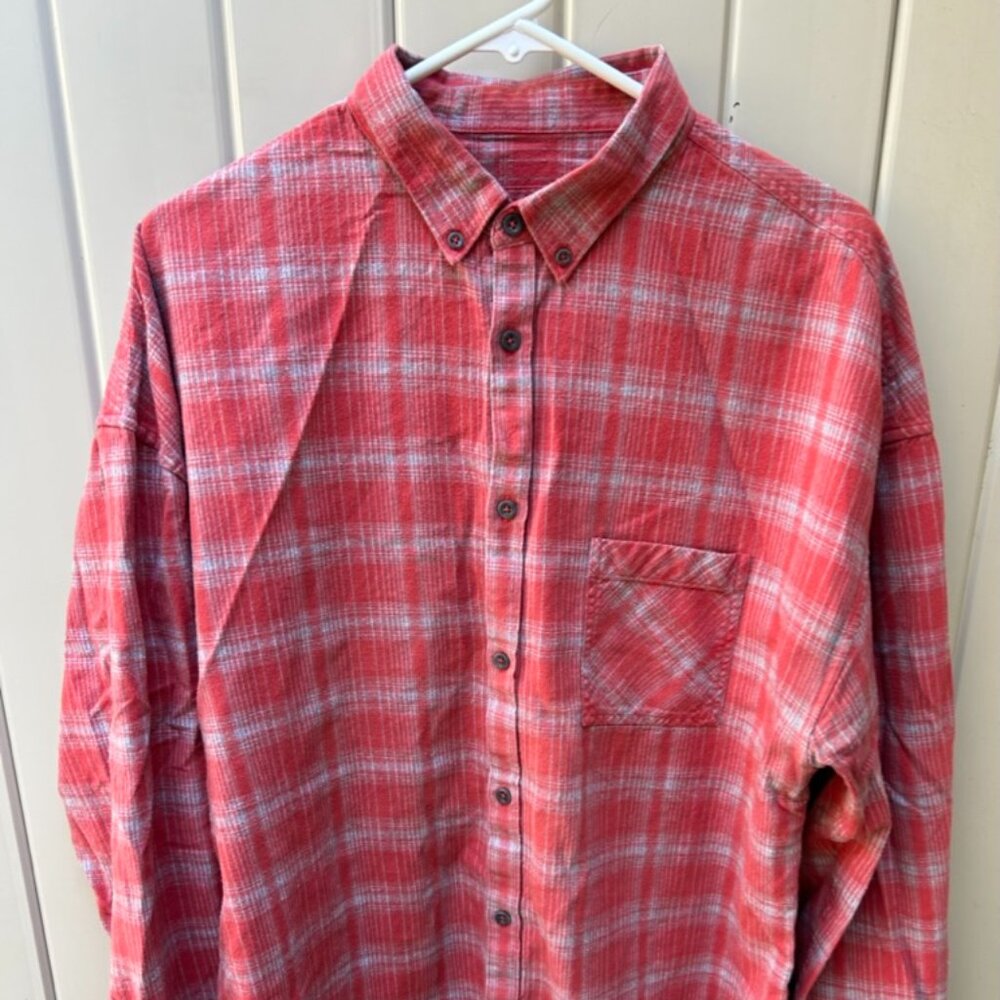 Zanerobe Plaid Button Down Flannel Size Large